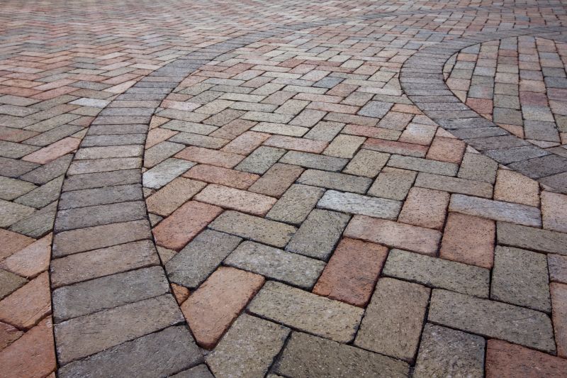 Multi-pattern paver layout
