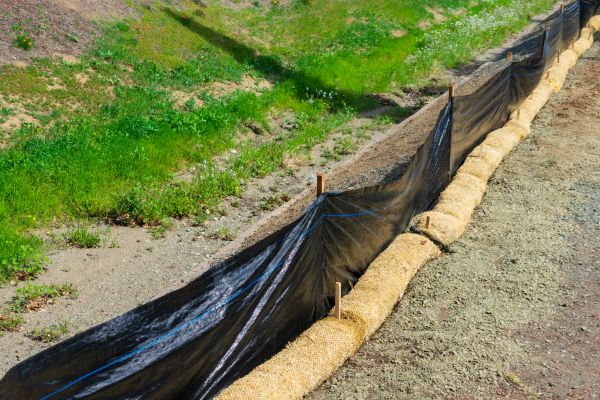 Straw Wattle Installation in Hattiesburg